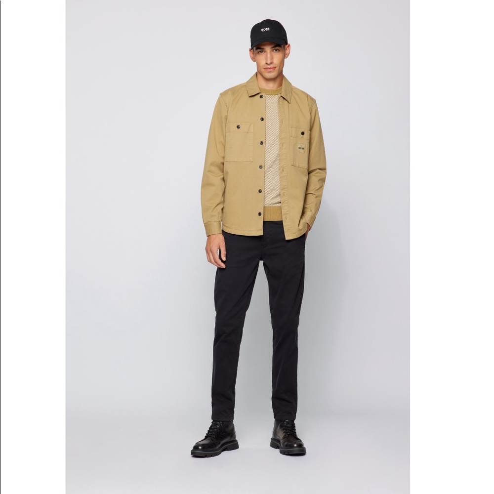 Hugo Boss | JACQUARD-KNIT SWEATER IN ORGANIC COTTON AND KAPOK